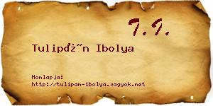 Tulipán Ibolya névjegykártya